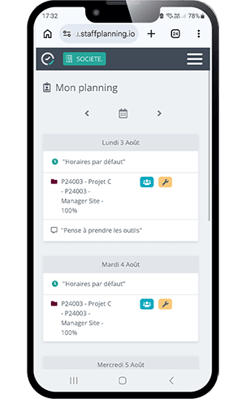 Planning des affectations et ordres de mission accessibles aux équipes terrain sur mobile Planning des affectations et ordres de mission accessibles aux équipes terrain sur mobile