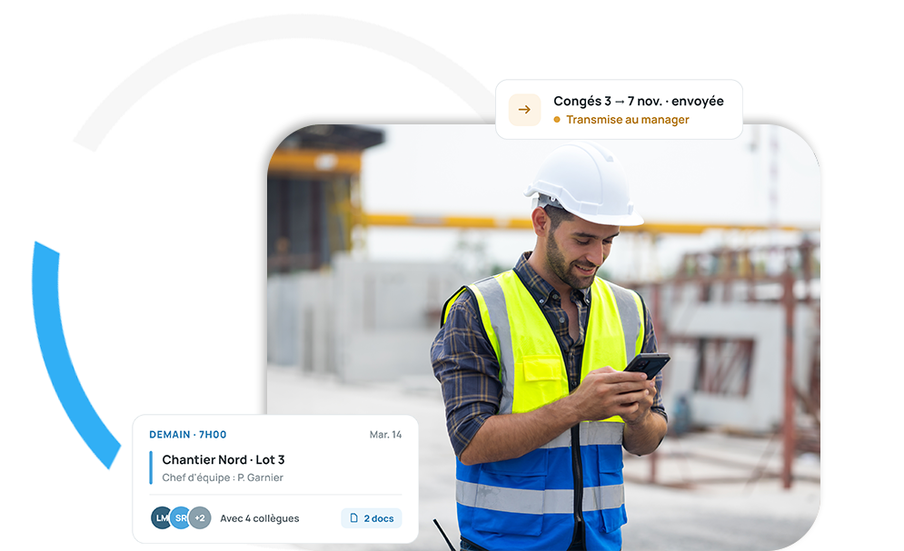 Espace personnel avec planning à jour et suivi des demandes dabsence